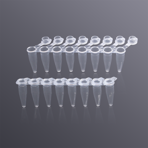 0.2ml 8-Strip PCR Tubes &amp; Attached Caps